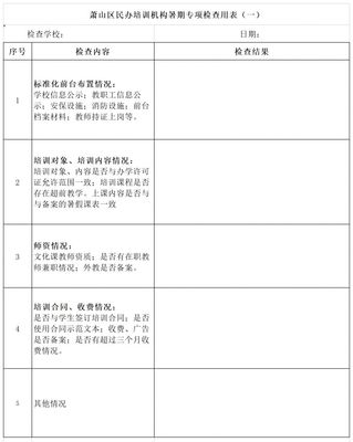 特別關注 全區民辦培訓機構暑期專項檢查將于明日啟動